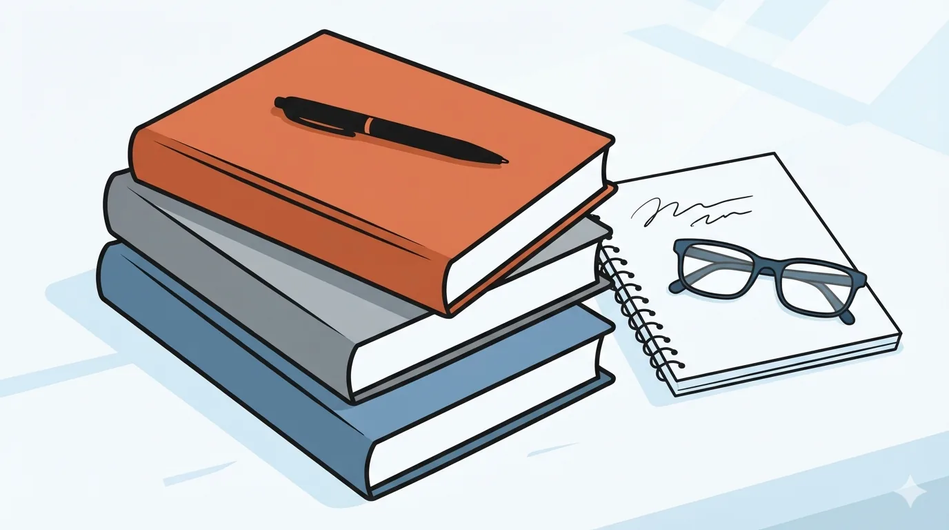 Стос книг про продажі на дерев'яному столі