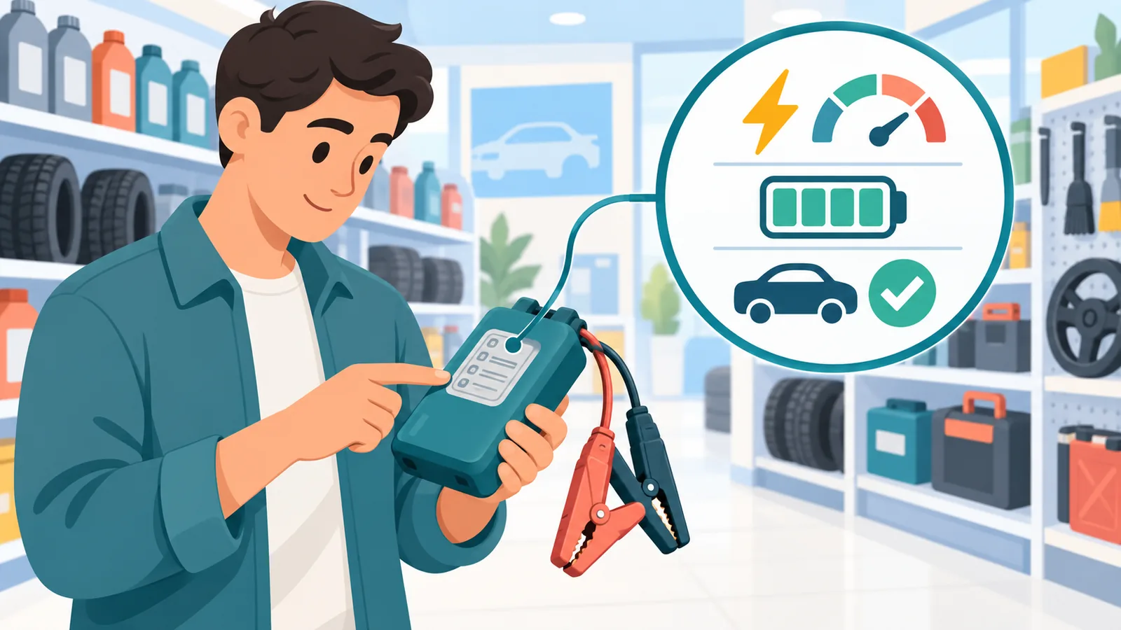اختيار جهاز تشغيل بطارية مناسب للسيارة