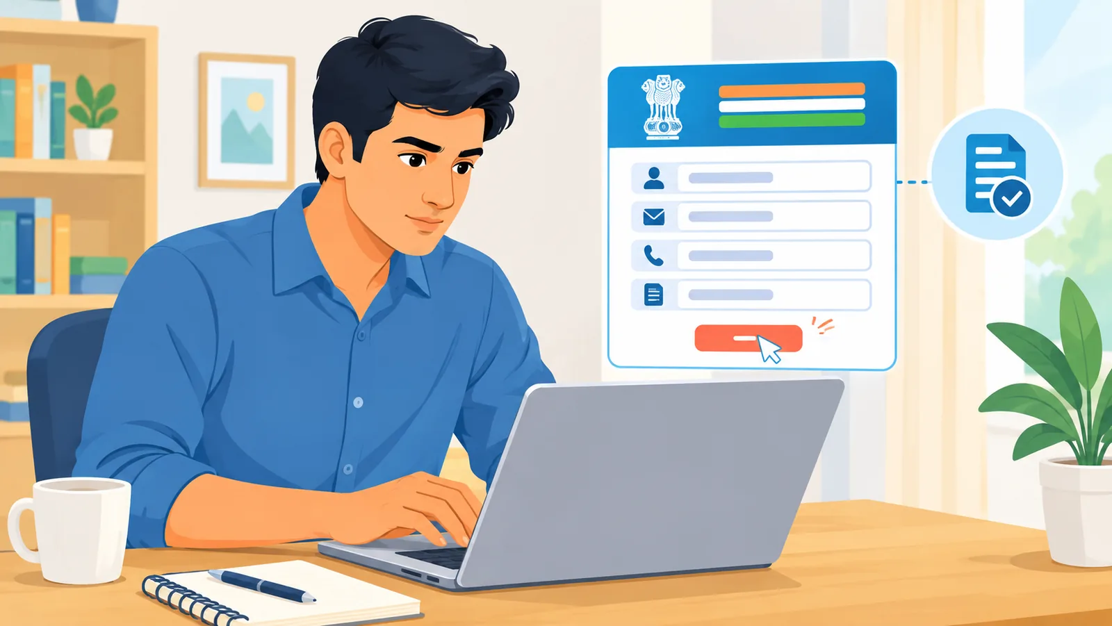 অনলাইনে ফর্ম ৮ পূরণের পদ্ধতি