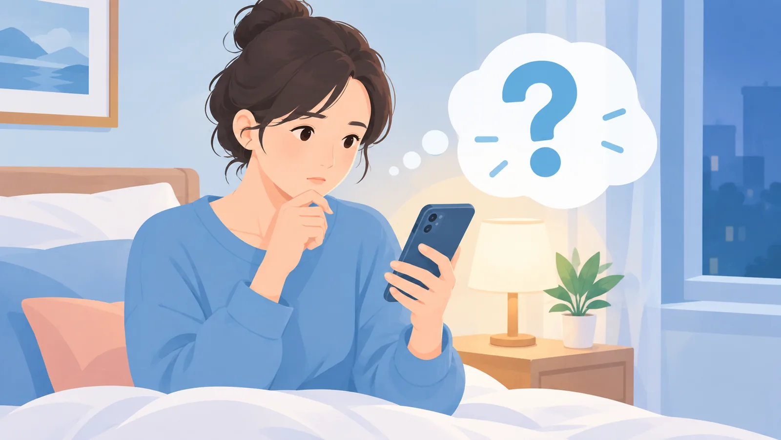 在卧室中查看常见问题解答