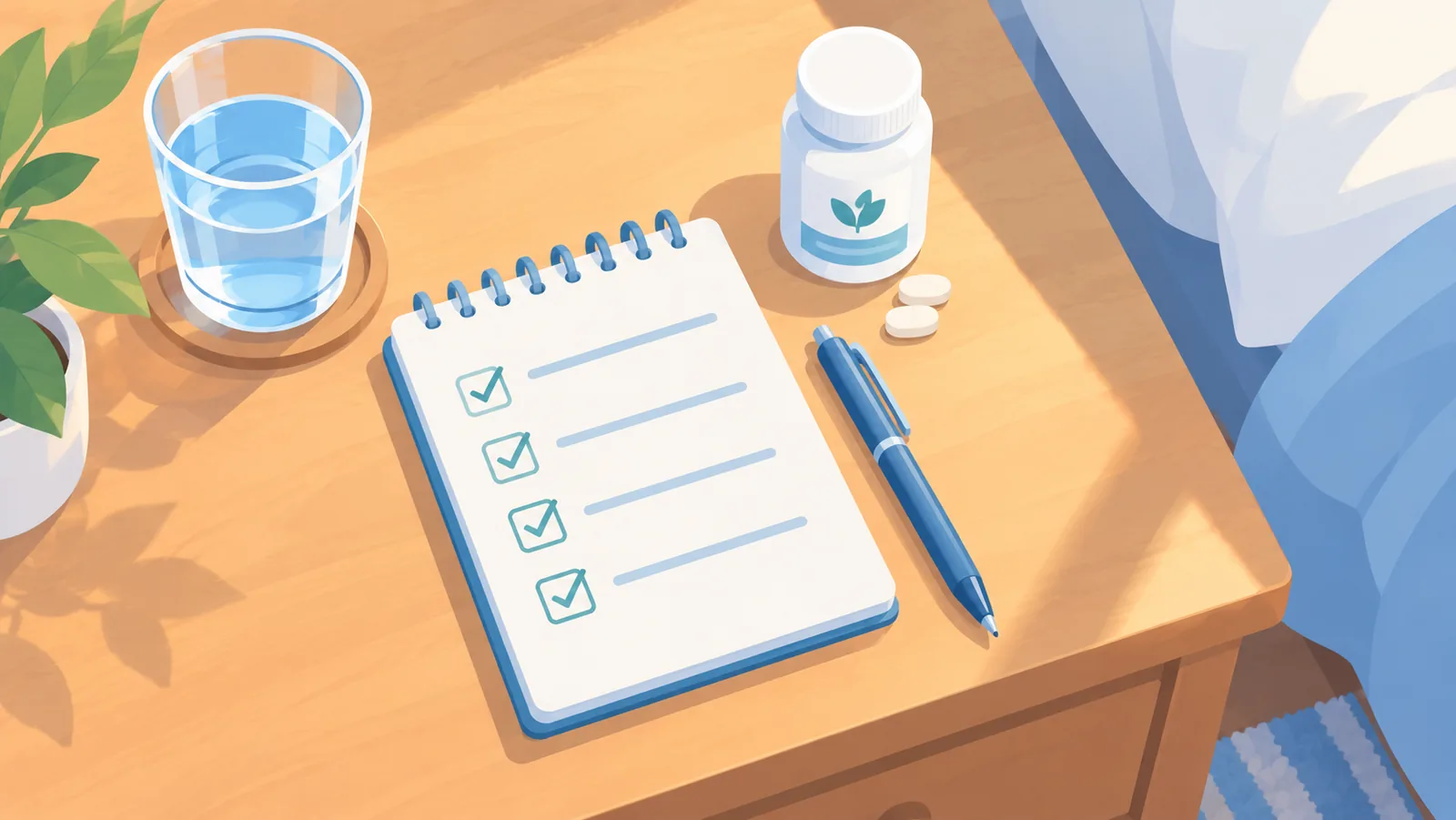 床头柜上的选购checklist清单