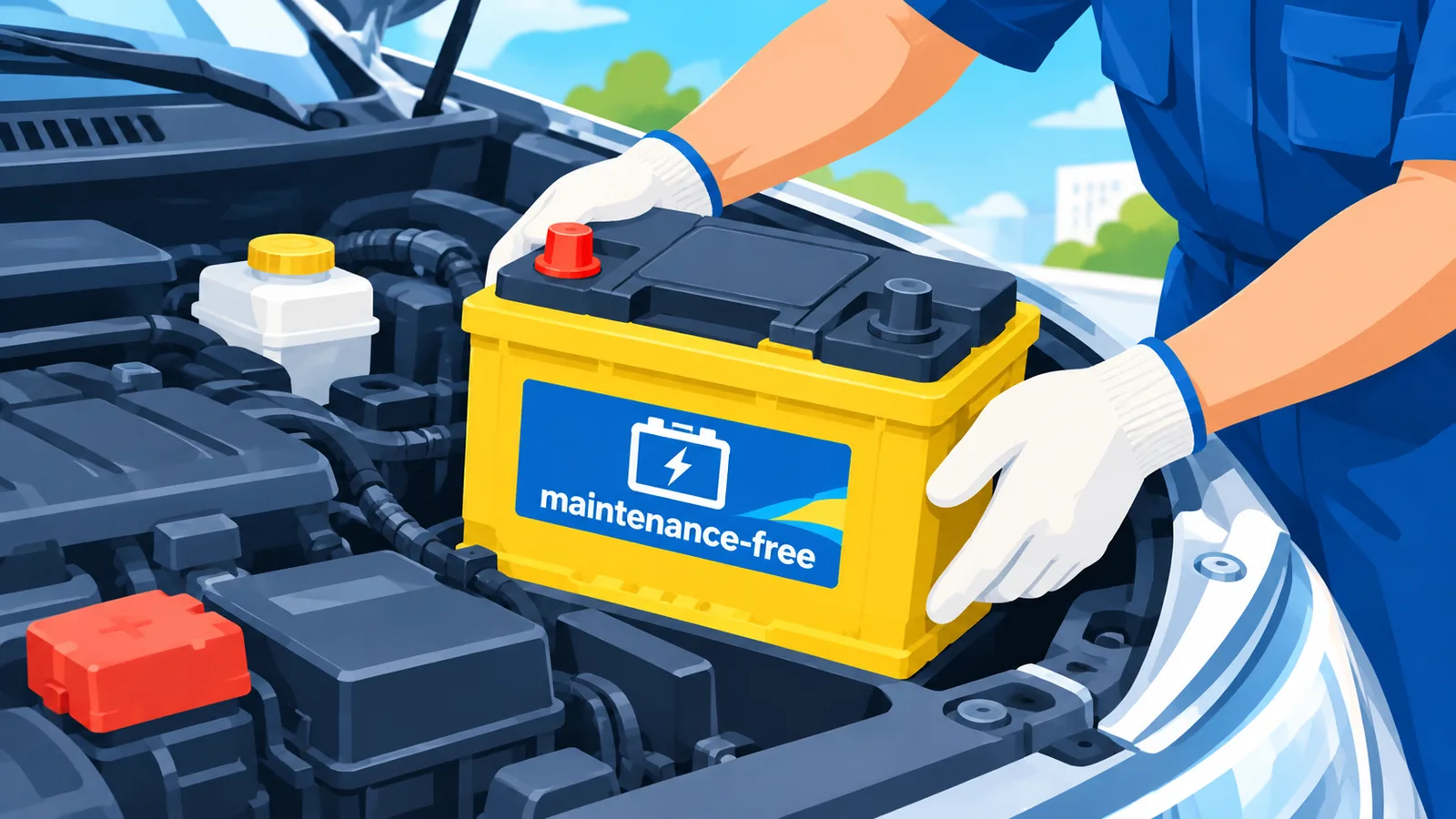 Vergleich mehrerer Autobatterien nebeneinander