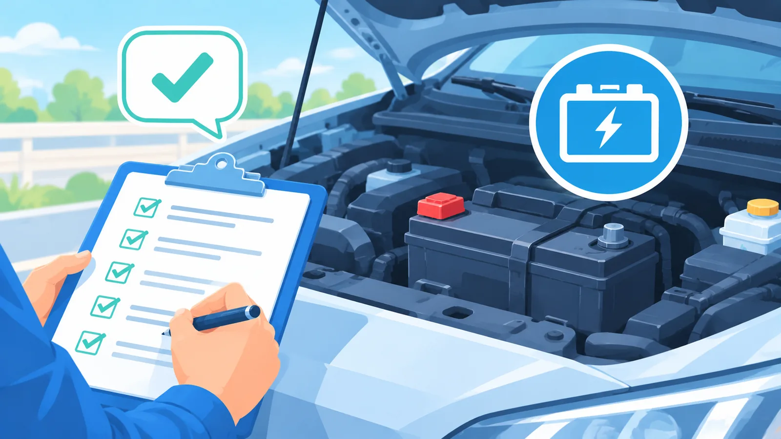 Autobatterie-Fachhandel auf den Philippinen