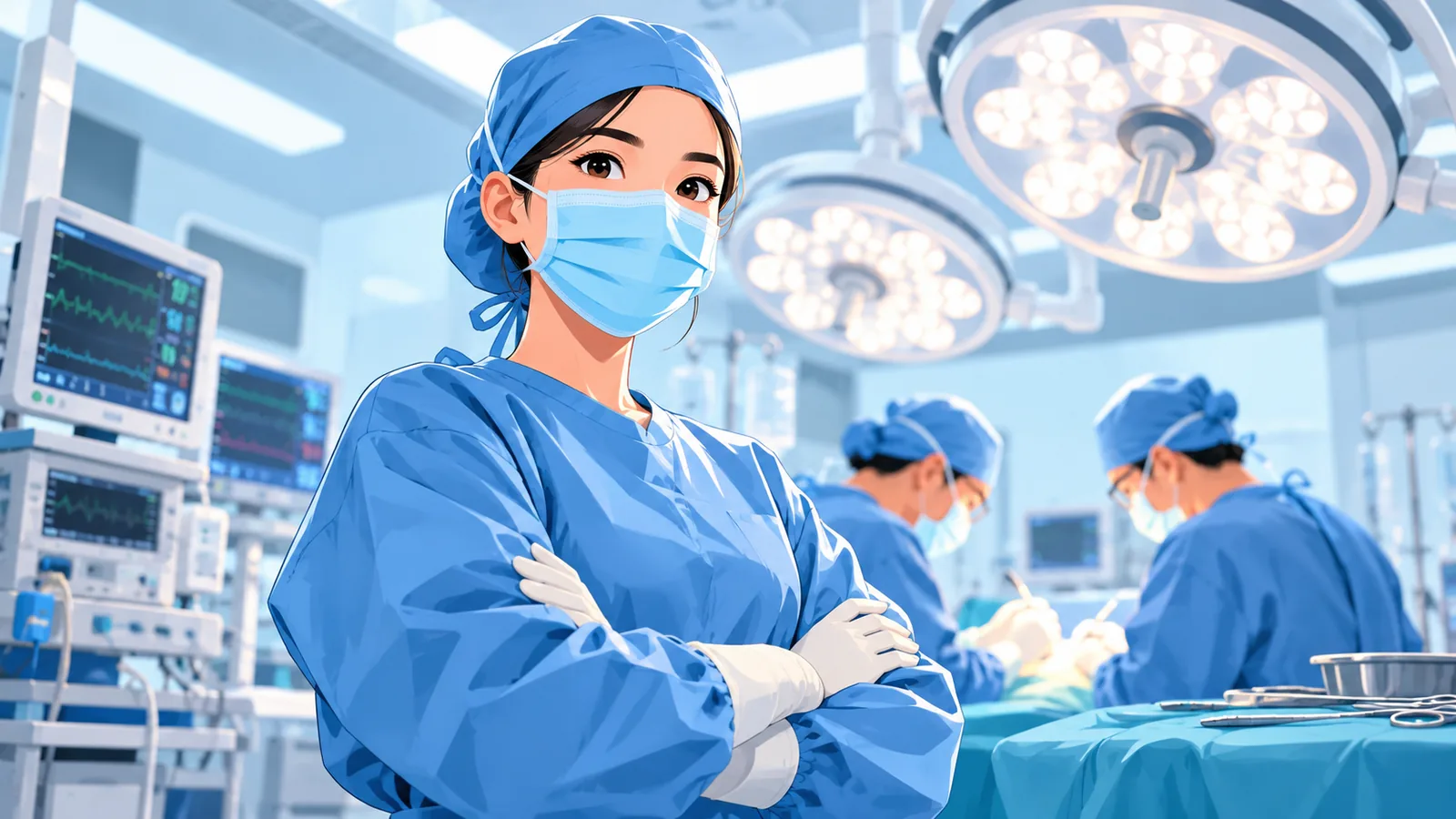 Chirurgin im Operationssaal