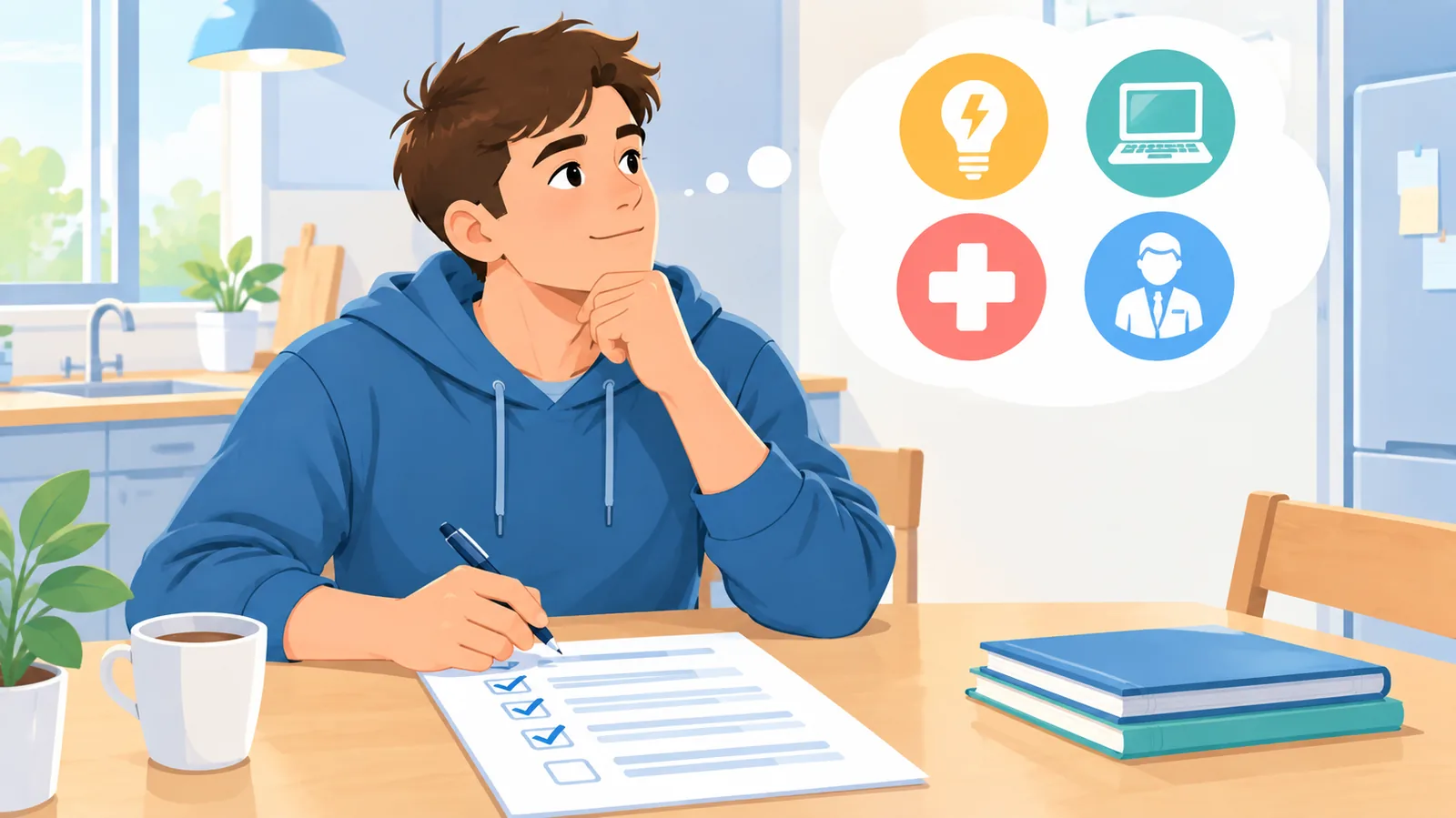 Erwachsener Teilnehmer notiert sich Inhalte in einer Weiterbildung