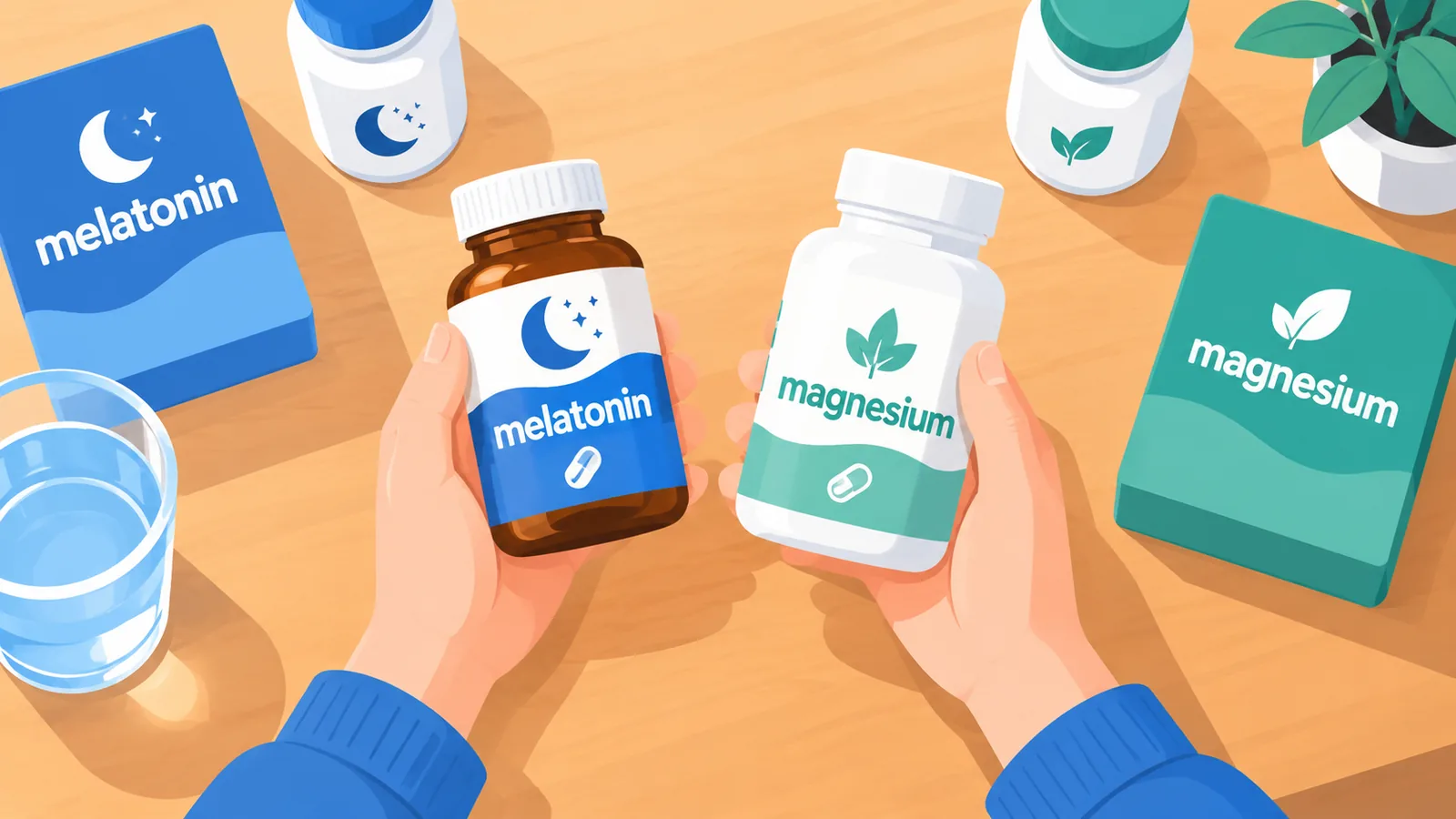 Dosierung von Melatonin-Tropfen mit einem Dosierer