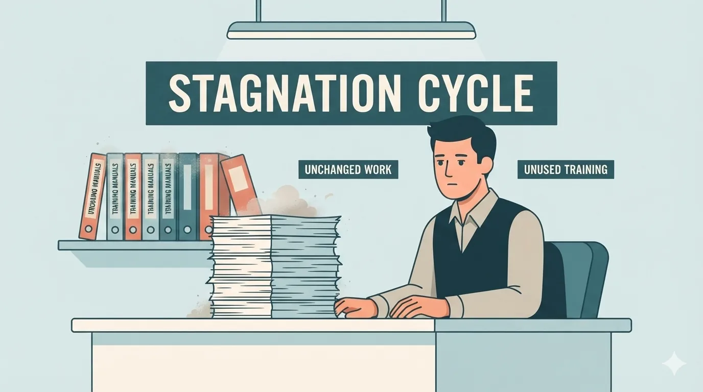 Employee facing stagnant, unchanging work tasks