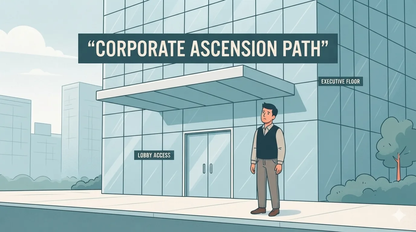 Employee questioning the company's direction outside the office