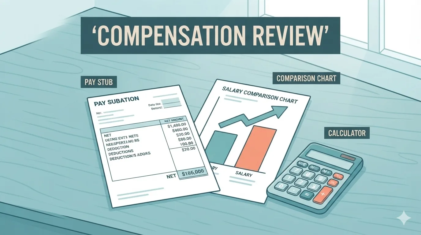 Employee comparing pay against market rates