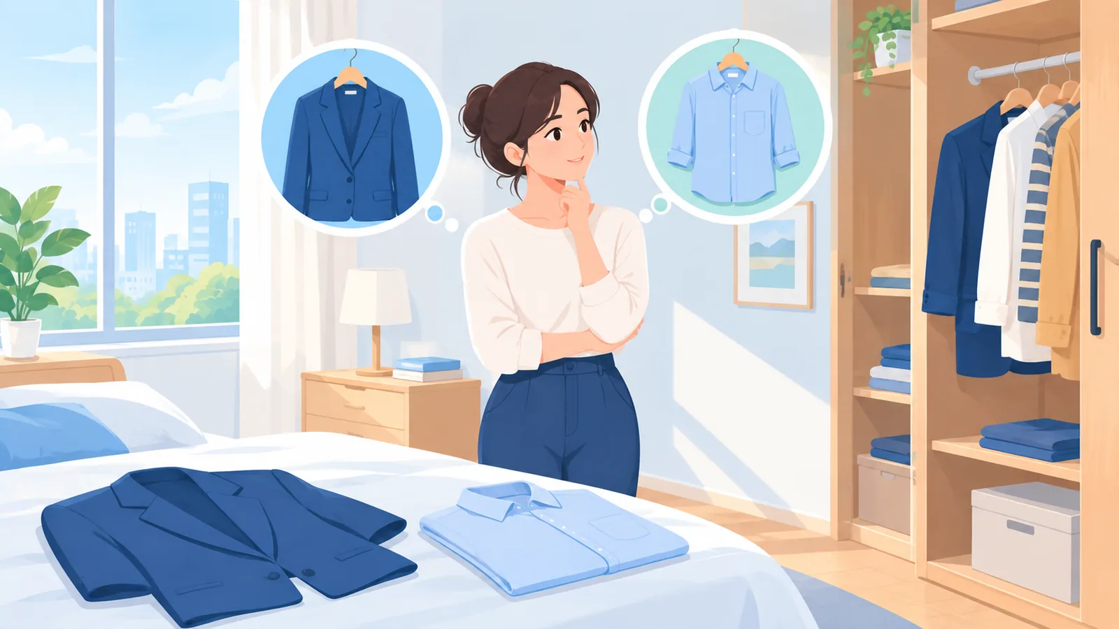 Choosing professional attire for a job interview