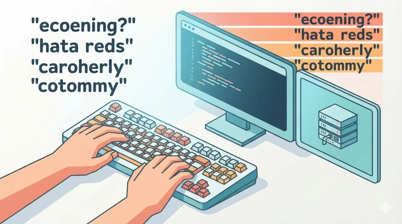 Developer entering a resume command