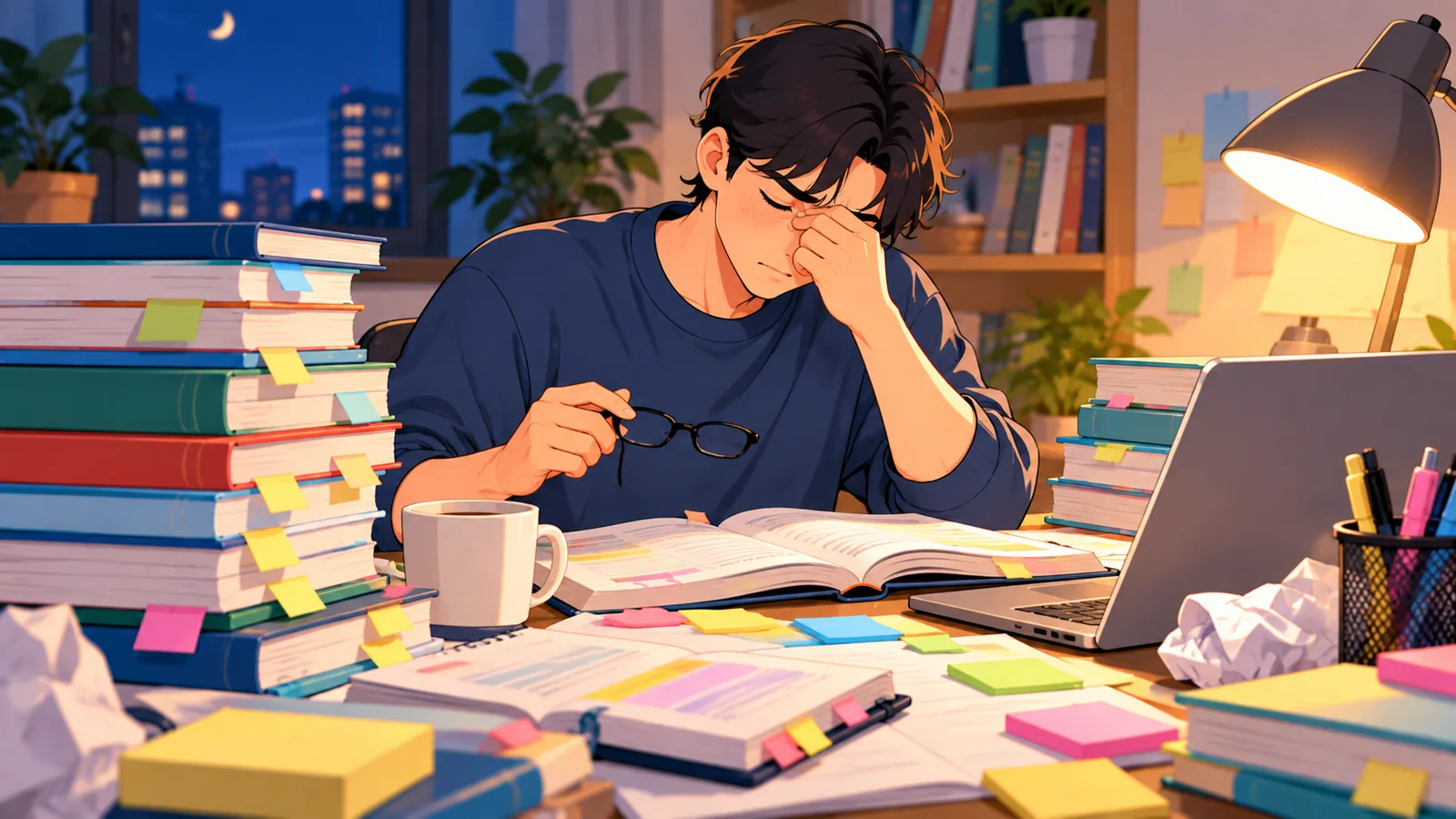 Student overwhelmed by too many study resources