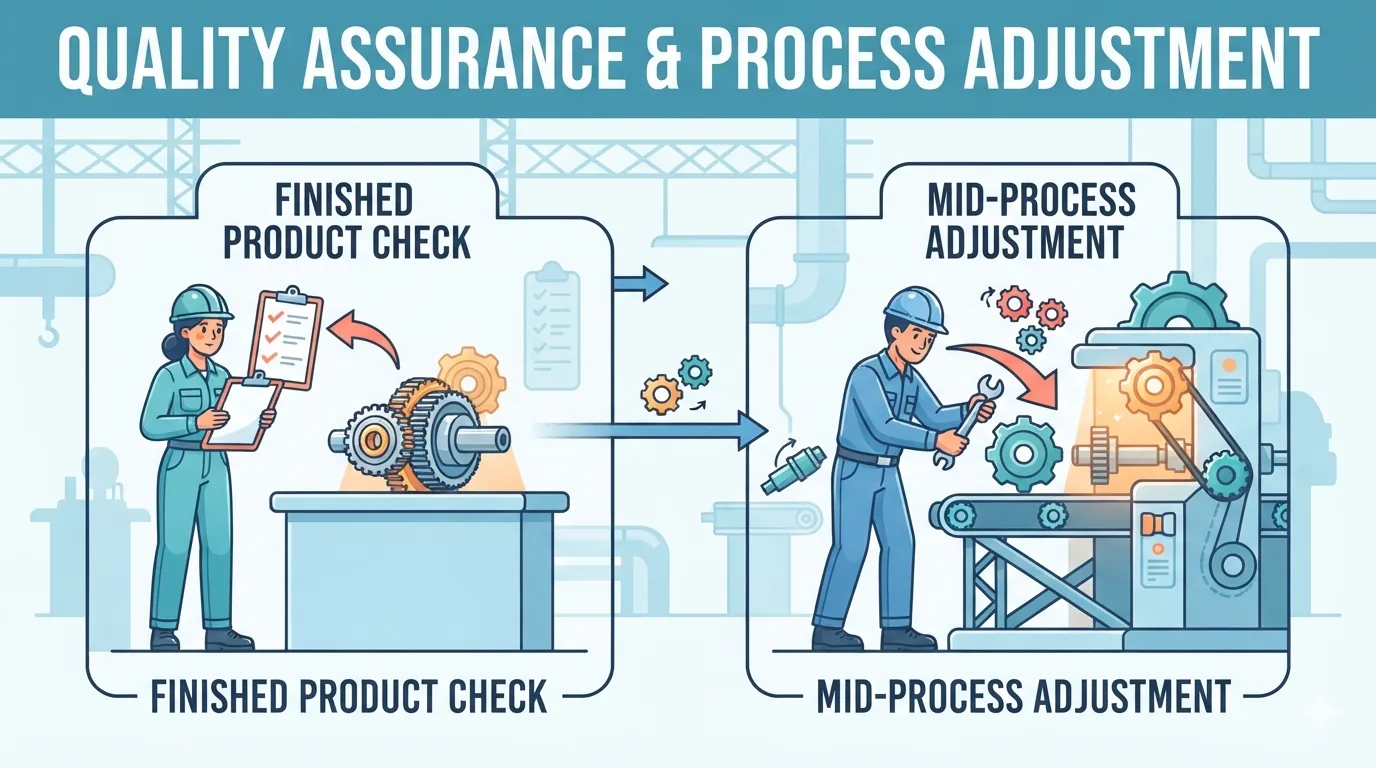 Comparison of inspection and process-based quality work