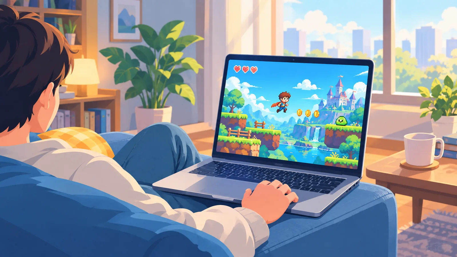 Casual gamer trying a free game on a Mac mini setup