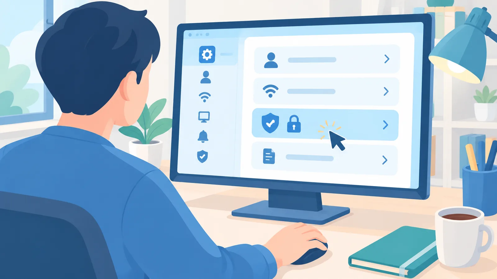 Navigating settings to set up family sharing