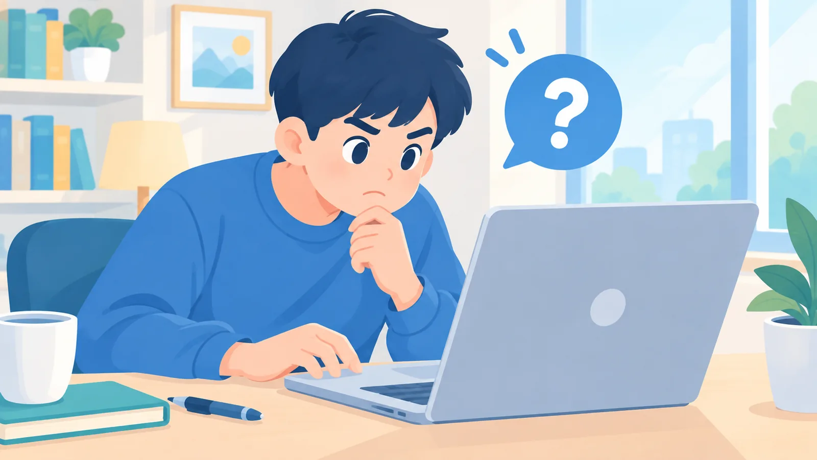 Reviewing account safety settings on a tablet