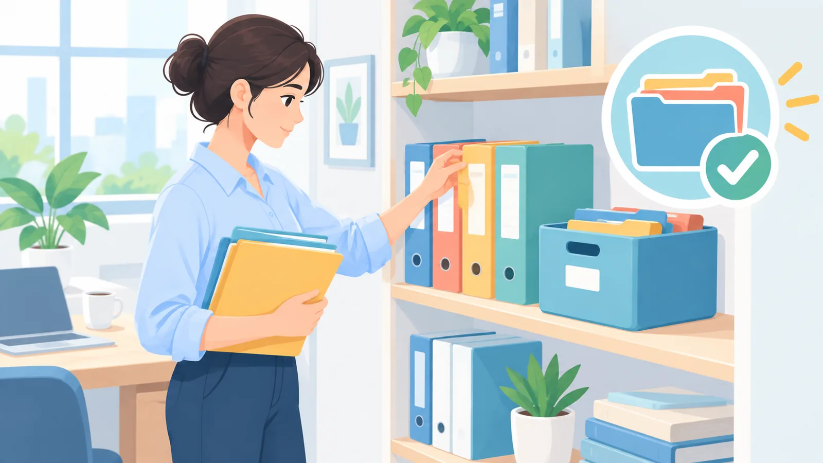 Organizing folders to speed up claim approval