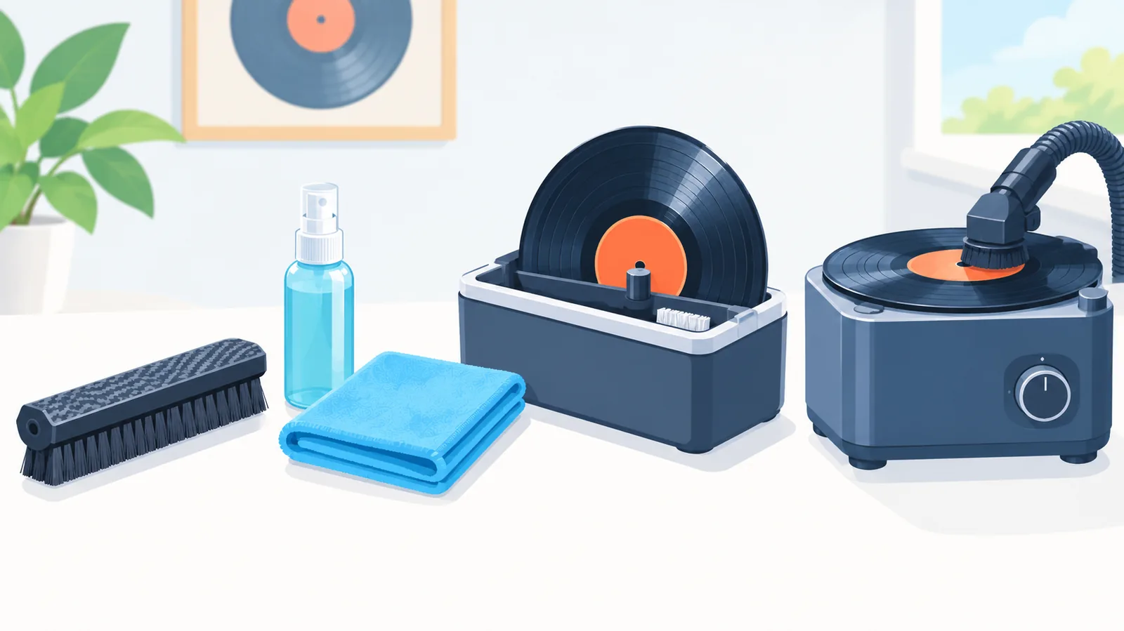 Four vinyl record cleaning methods compared
