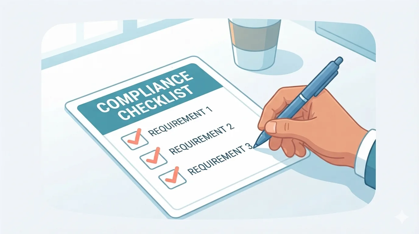 Persona marcando puntos de una checklist de cambio de carrera