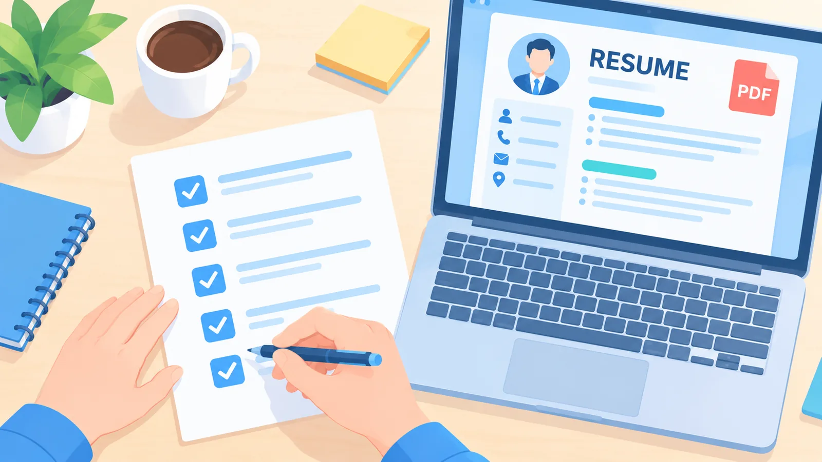 Checklist final antes de exportar el currículum