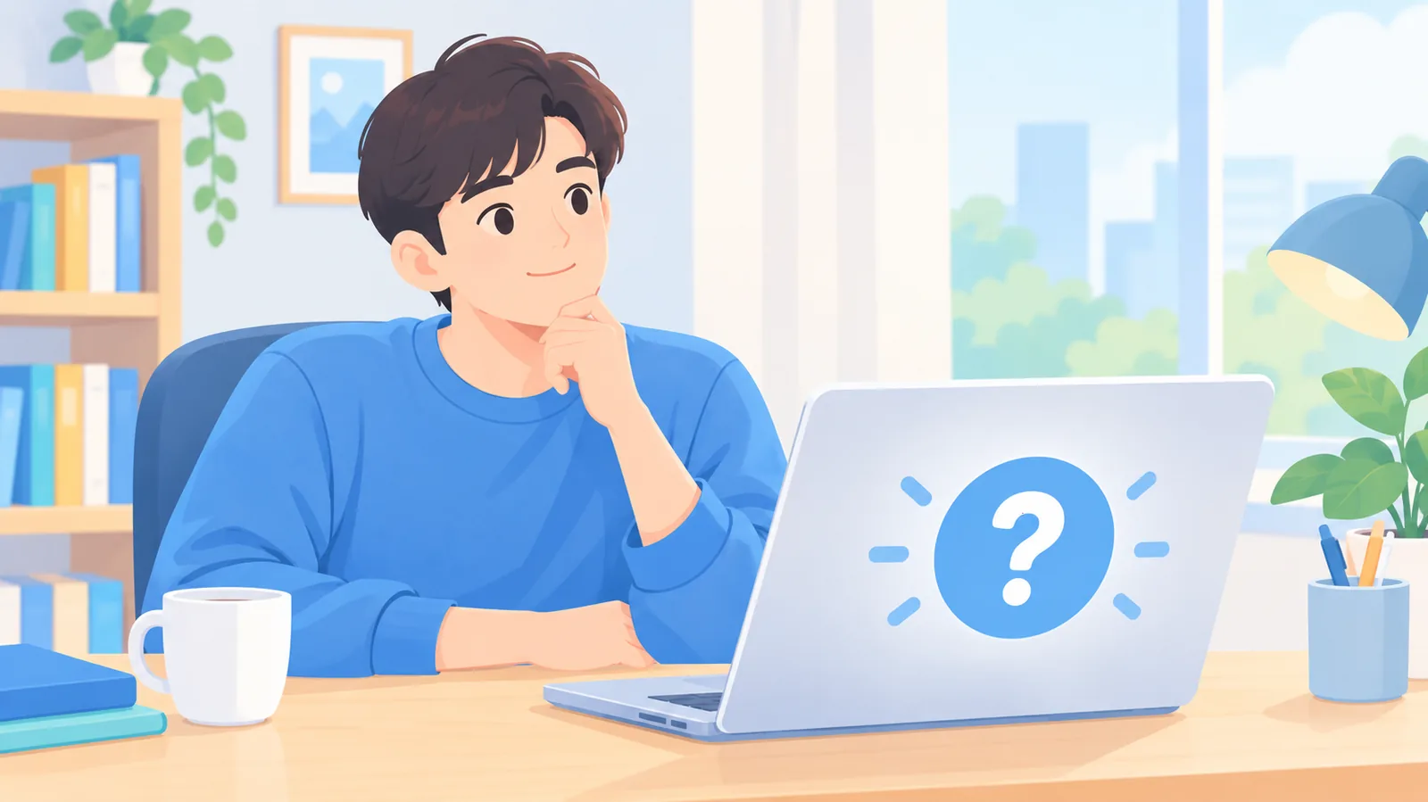 Persona resolviendo dudas frecuentes sobre currículums online
