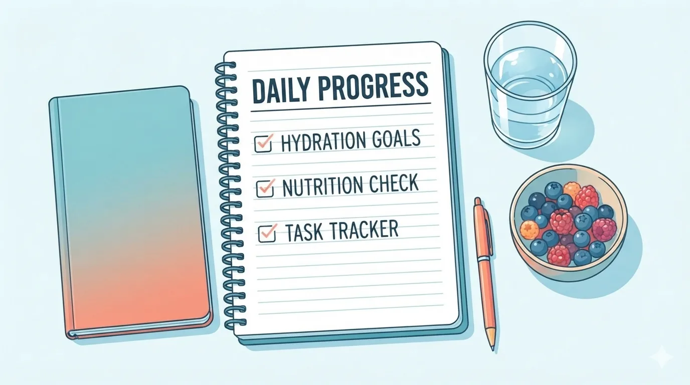 Checklist diario de alimentación saludable en lactancia