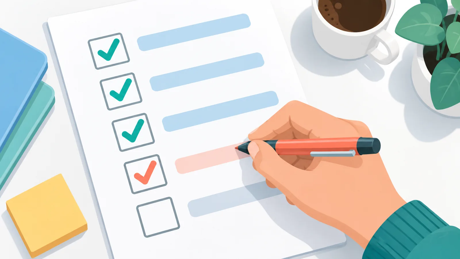 Checklist final antes de presentar la solicitud