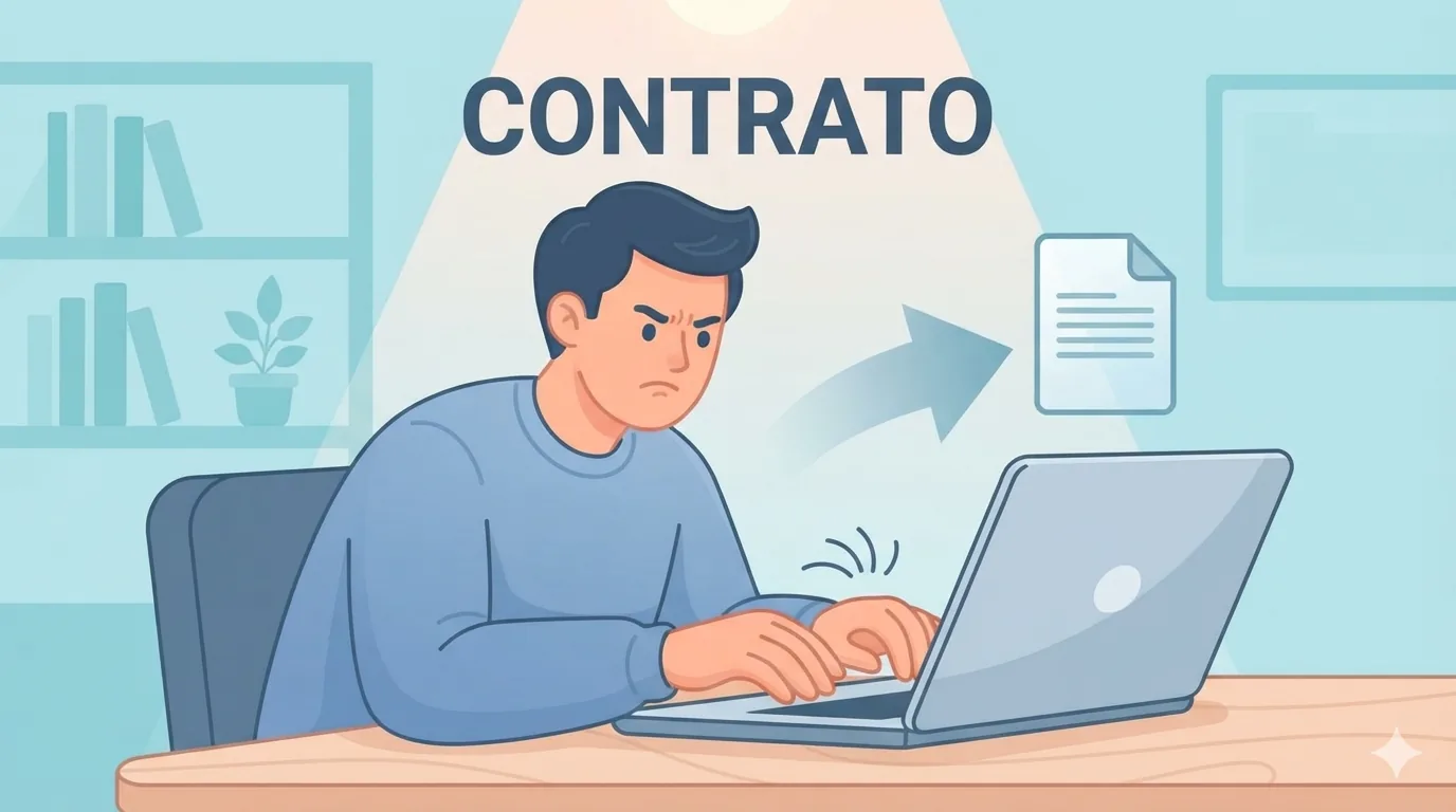 Persona escribiendo una carta de apelación en su computadora