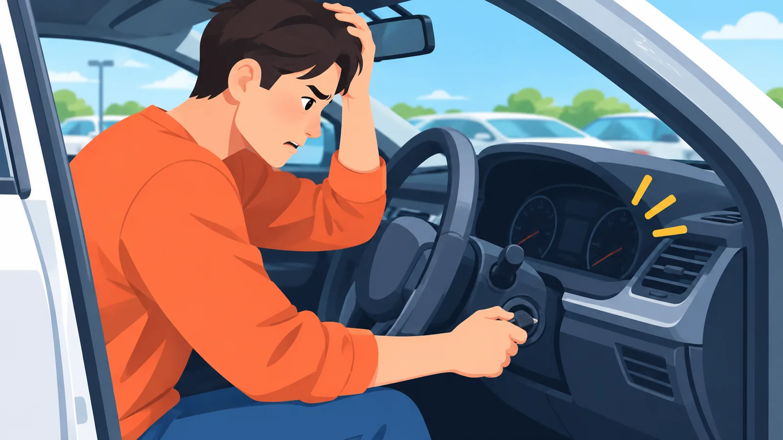 Driver nahihirapang i-start ang sasakyan dahil sa mahinang baterya