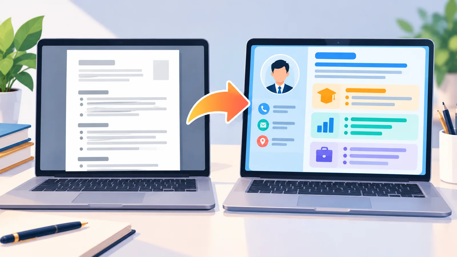 Larawan ng pagsusuri kung ATS-friendly ang isang resume template