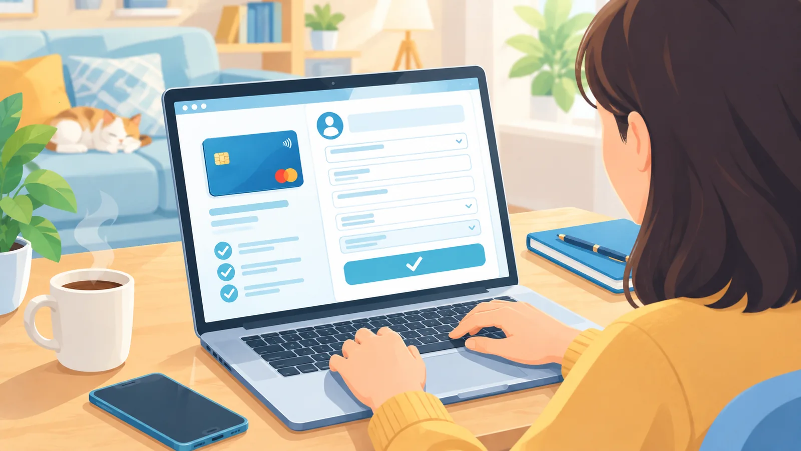 Taong nag-a-apply online gamit ang laptop