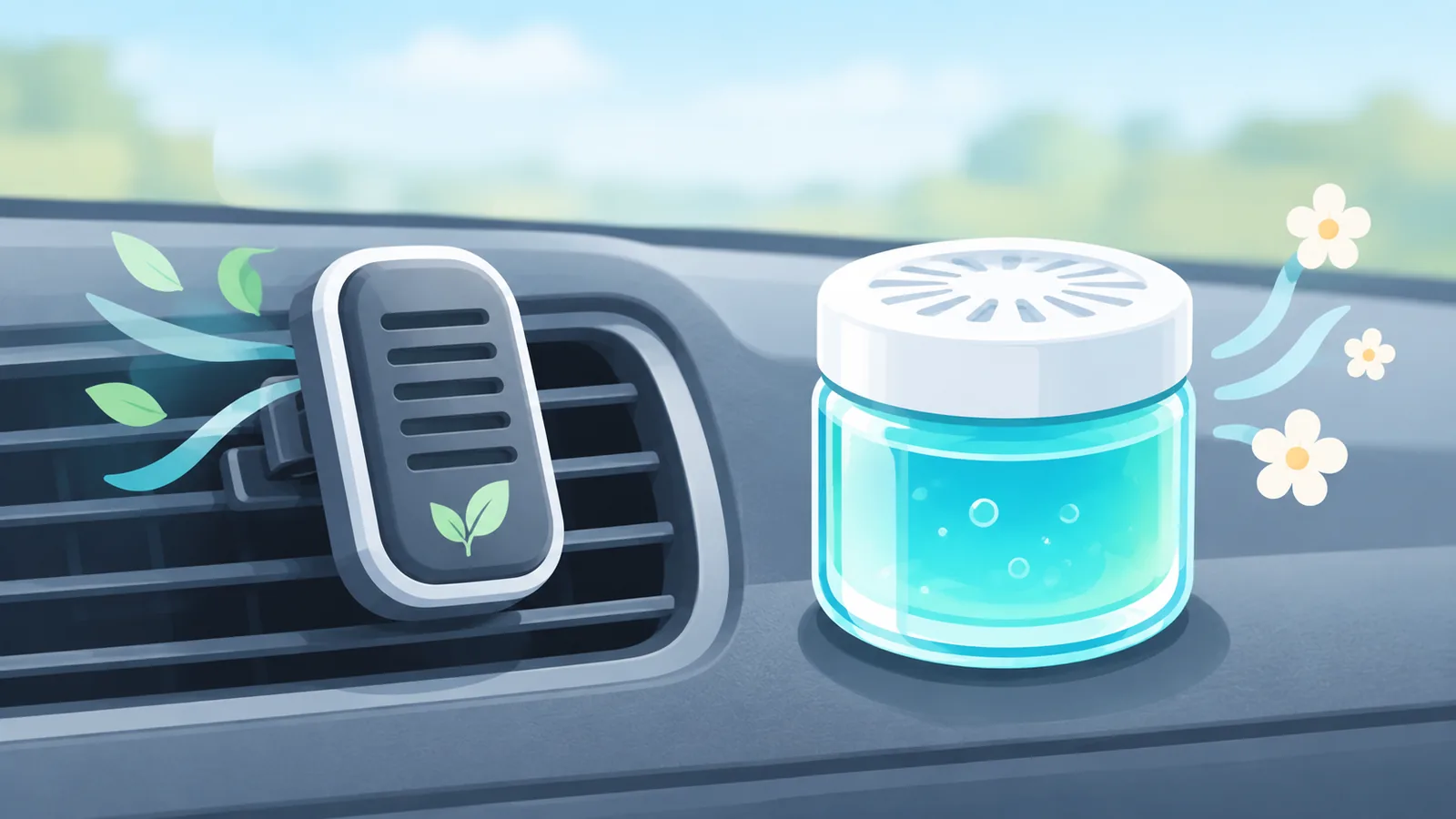 Différents types de désodorisants pour voiture