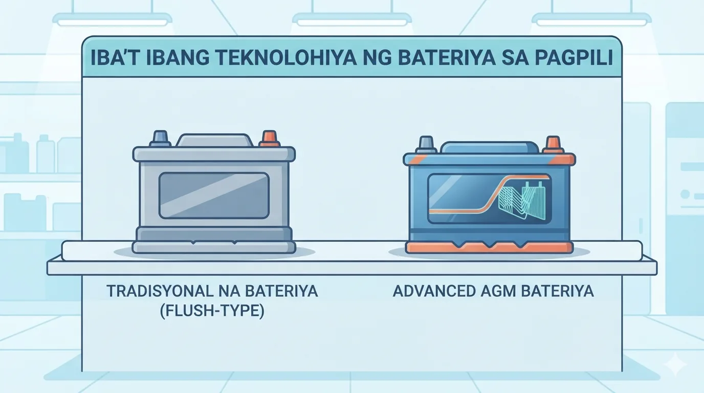 Comparaison de deux technologies de batteries en magasin