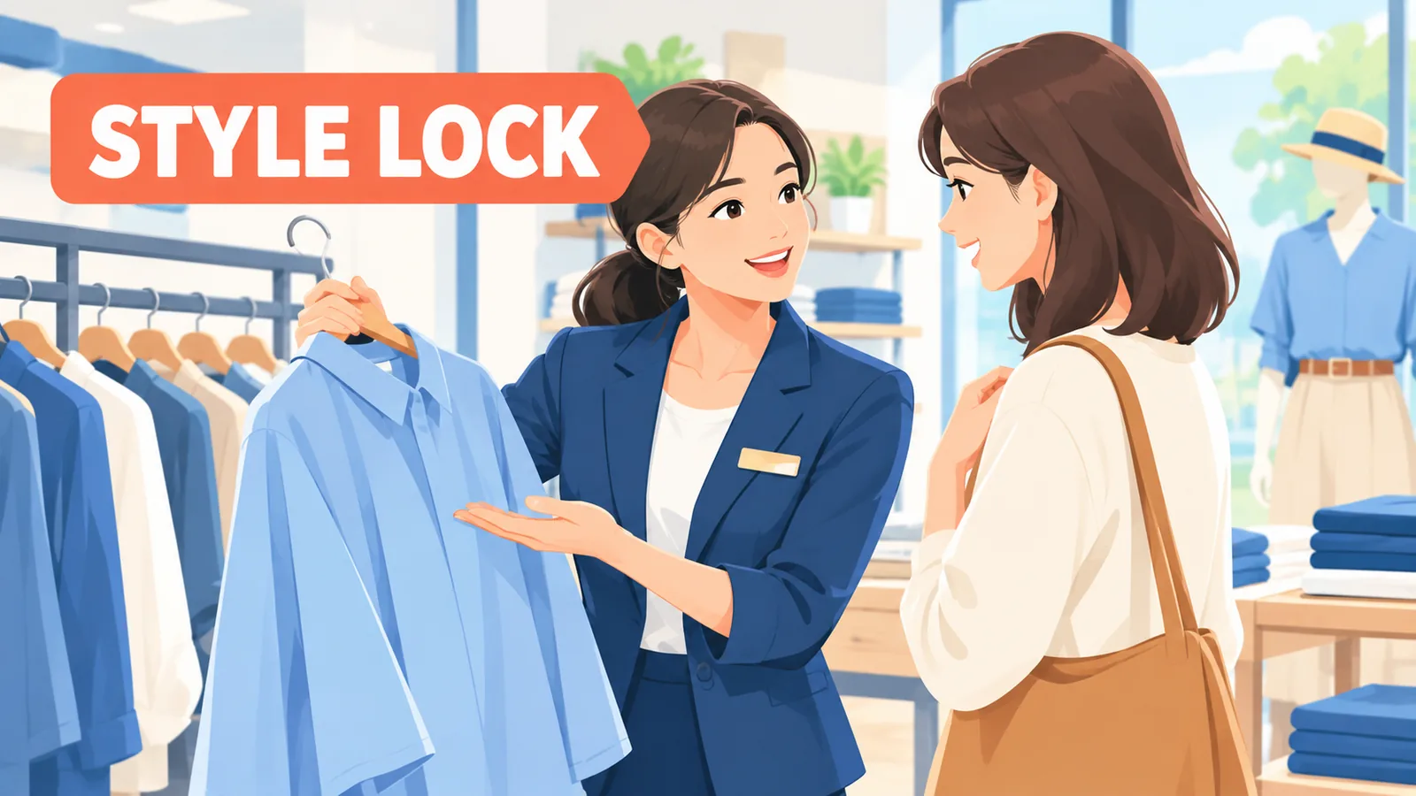 Conseiller de vente aidant un client en magasin