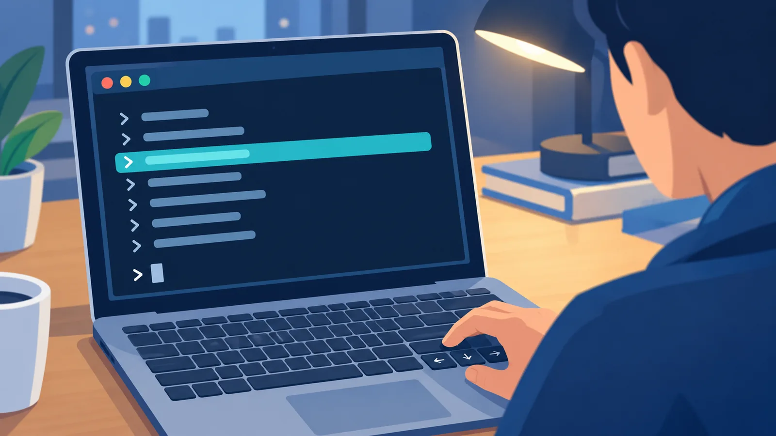 Écran de revue de code affichant une pull request ouverte à côté d'un terminal