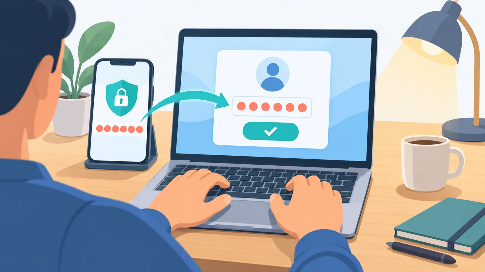 Saisie d'un code Steam Guard depuis un smartphone