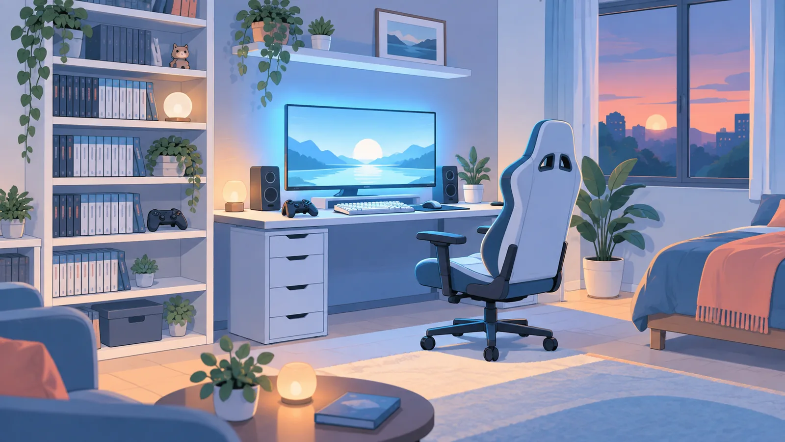 Installation de jeu à domicile organisée pour le partage familial