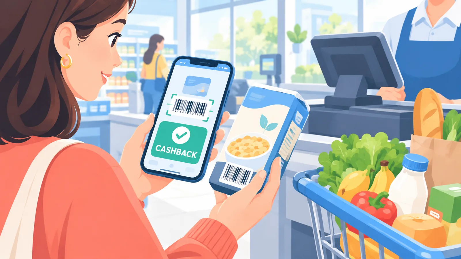 Scan d'un code-barres après achat pour un remboursement
