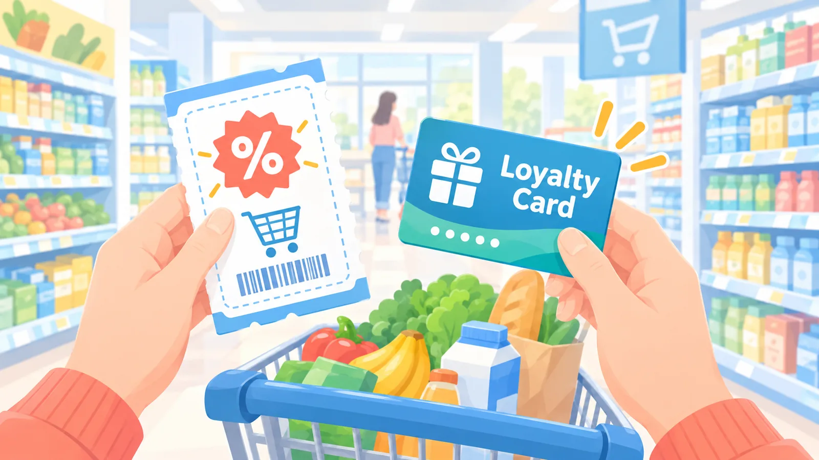 Cumul d'un coupon papier et d'une carte de fidélité