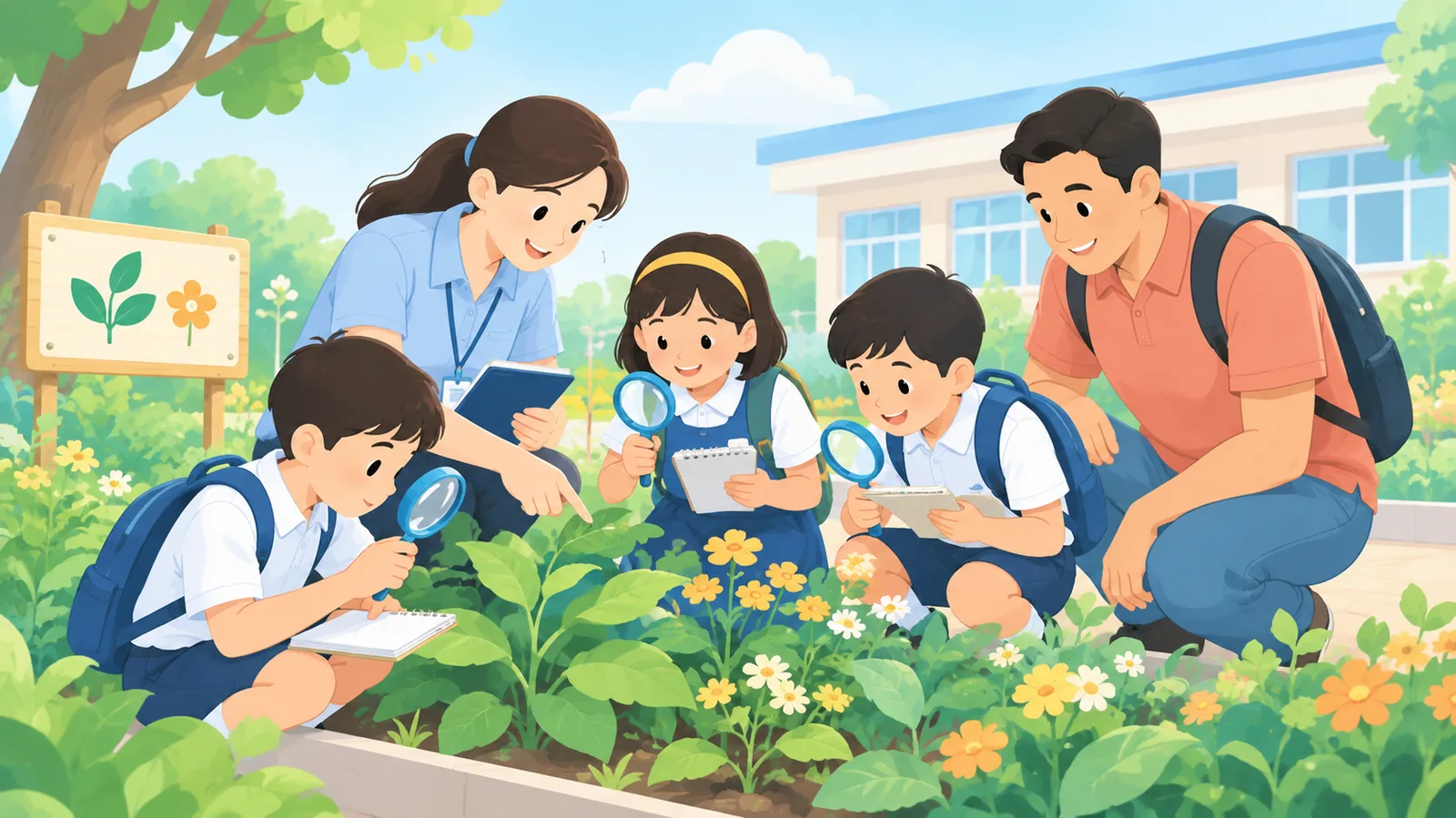 सपाट और तलों वाले दो चित्रों की तुलना