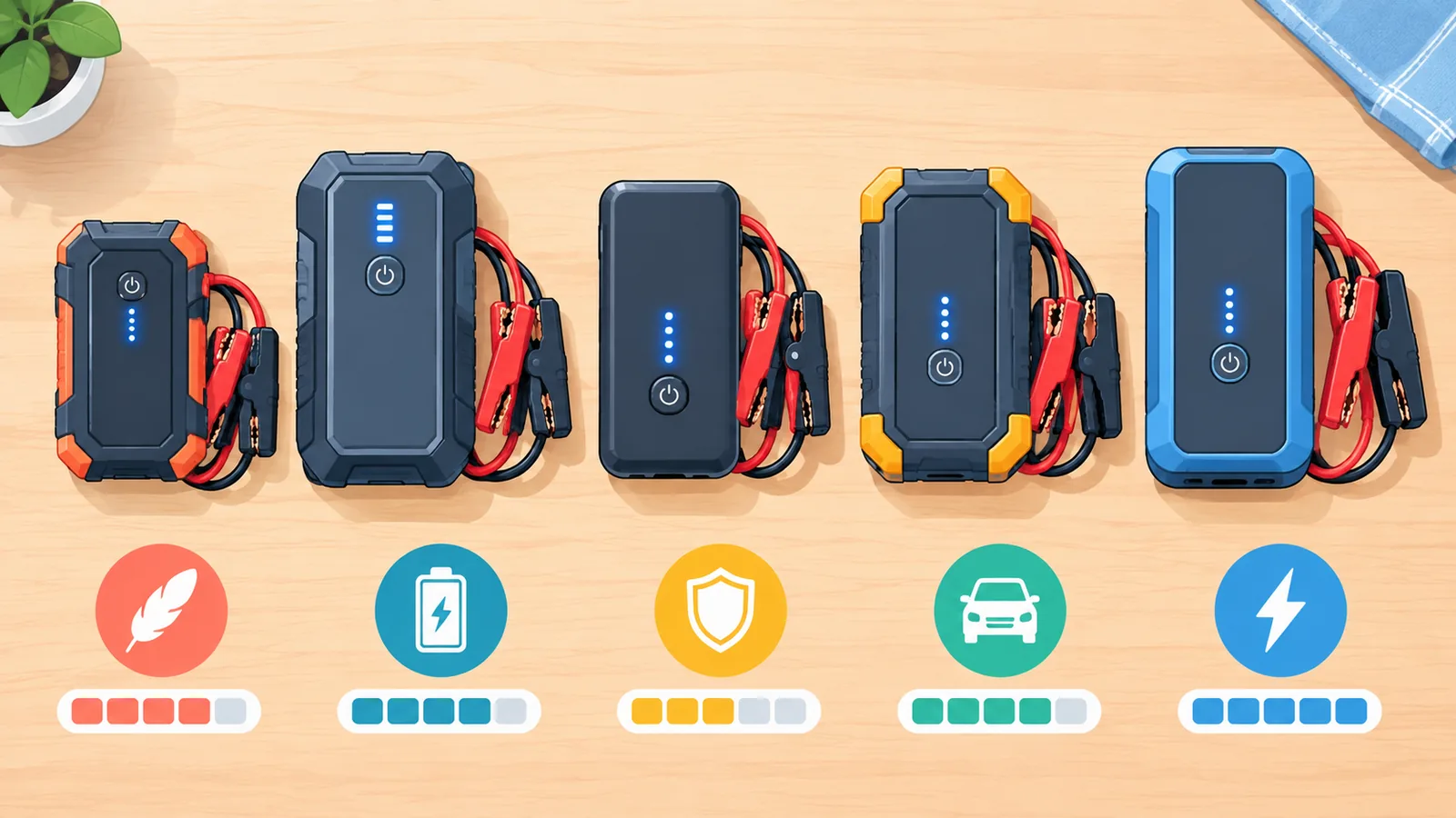 Lima jenis jump starter aki mobil untuk perbandingan