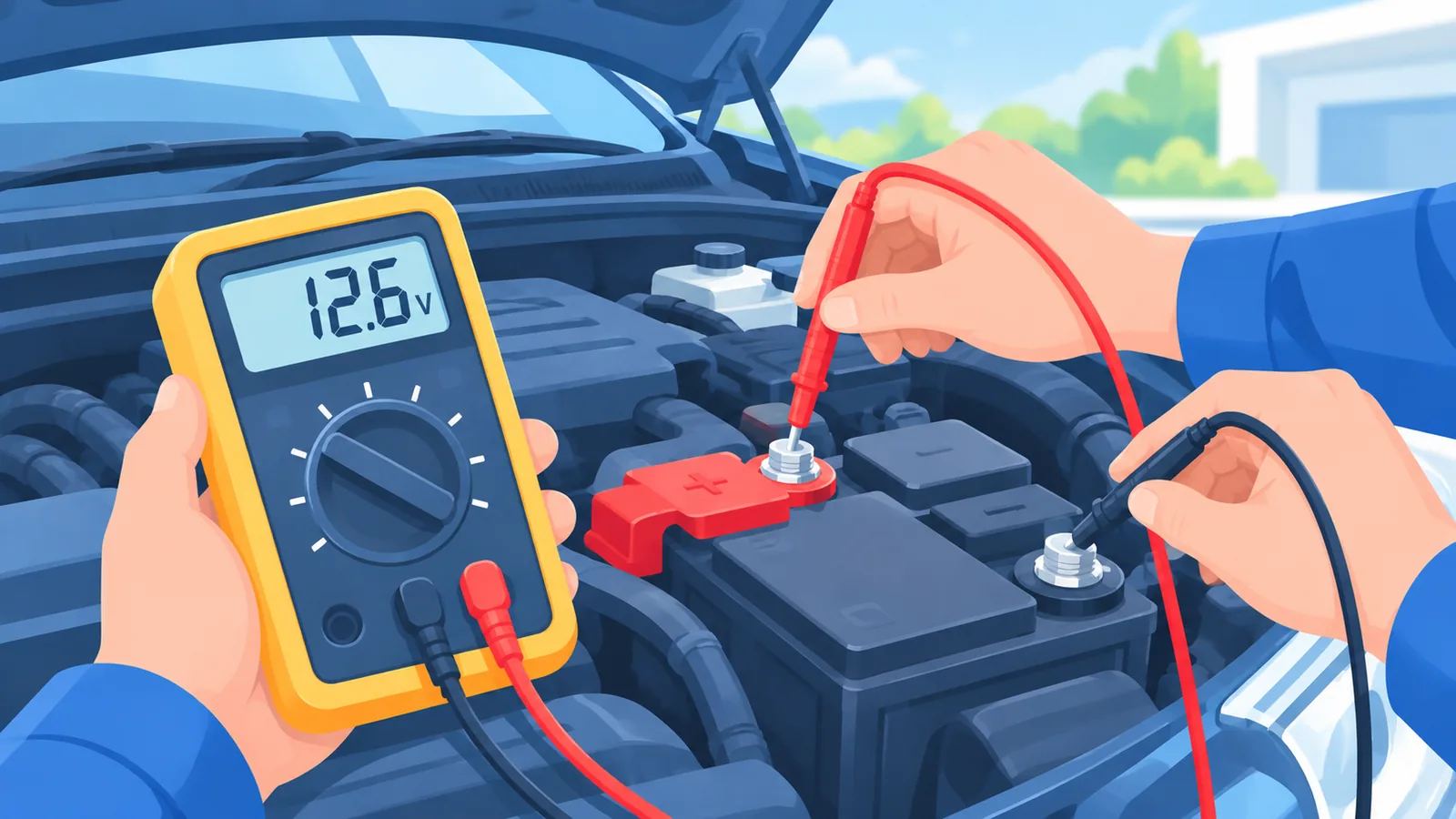 Tips keselamatan saat mengukur aki mobil