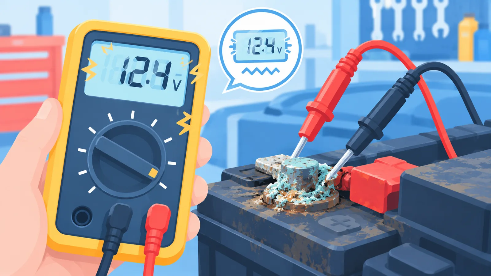 Kesalahan umum saat mengukur aki dengan multimeter