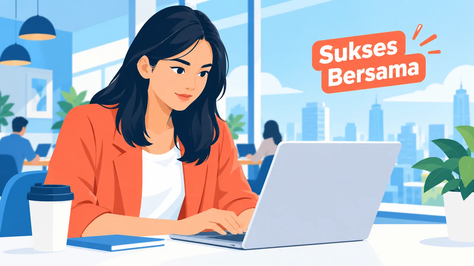 Profesional muda Indonesia bekerja tanpa latar belakang gelar sarjana