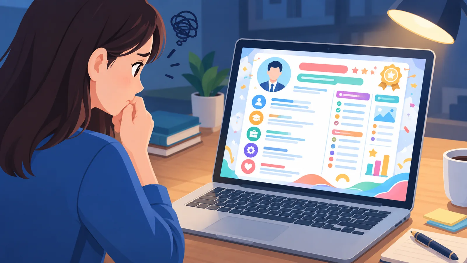 Kesalahan umum memilih template resume yang terlalu dekoratif