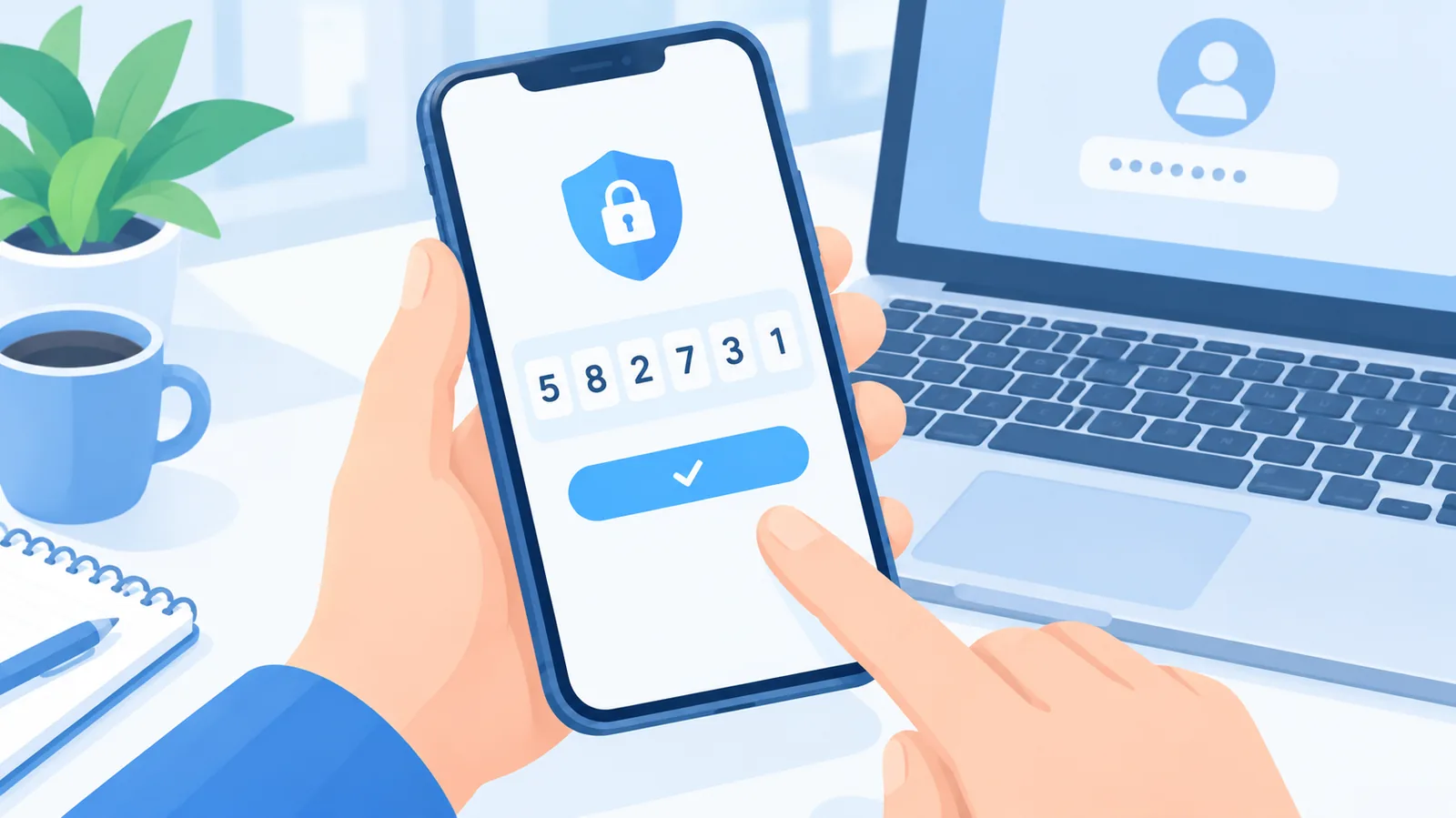 Proses verifikasi dua faktor pada akun Apple ID di perangkat mobile