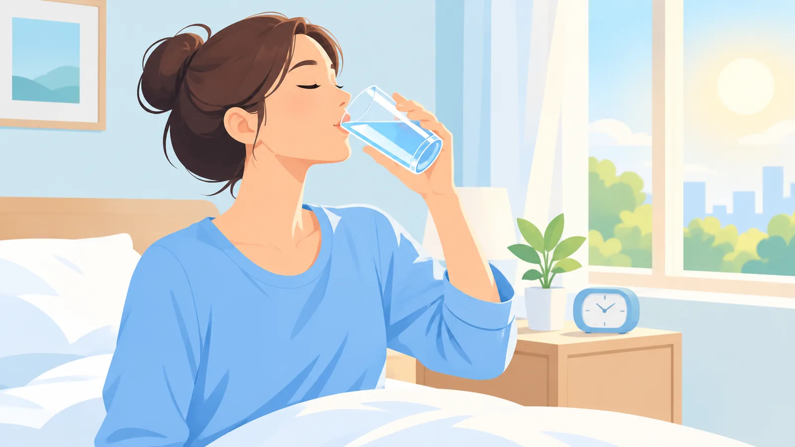 Minum air putih setelah bangun tidur sebagai kebiasaan sehat