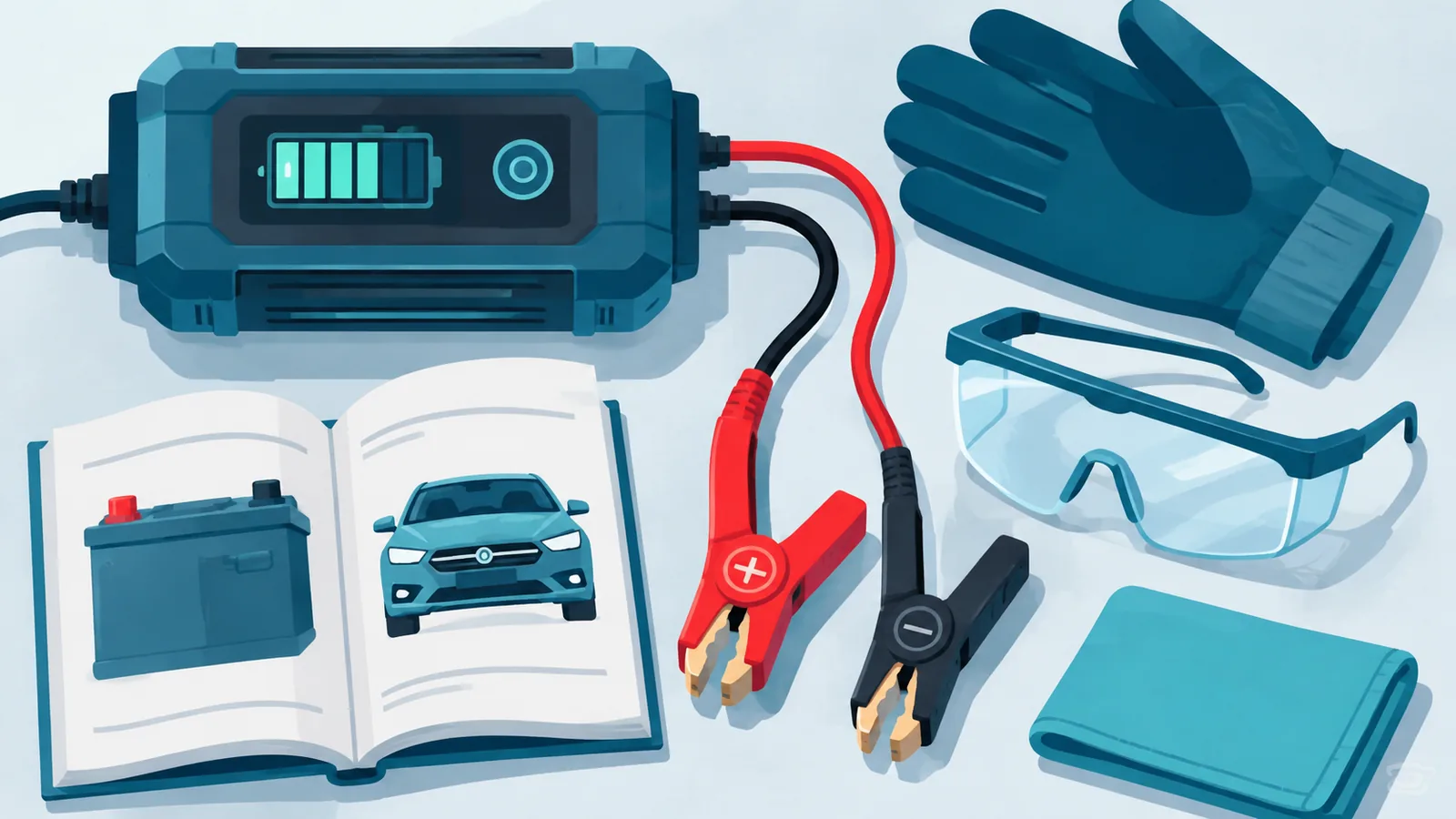 Attrezzatura necessaria per caricare una batteria auto