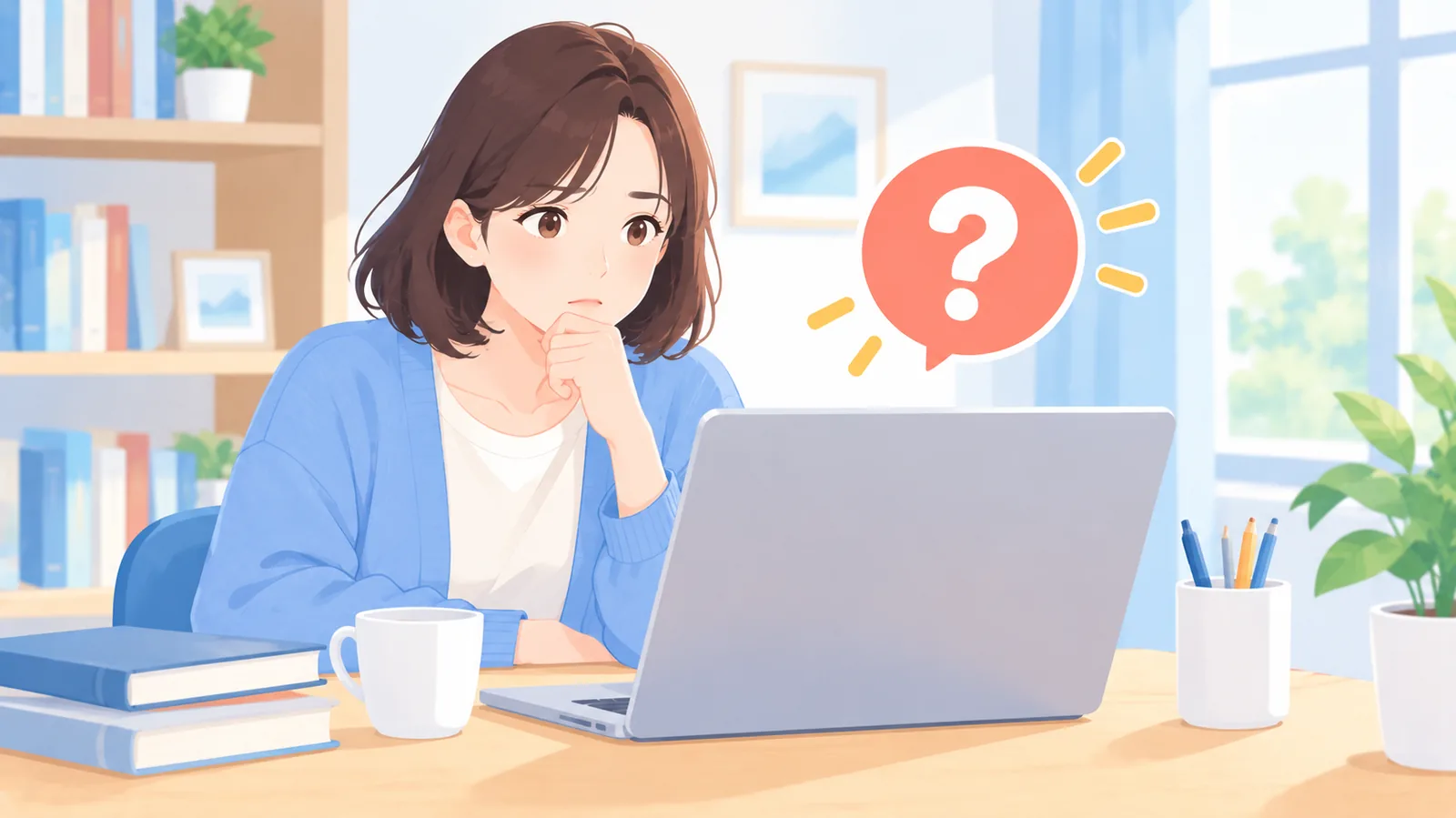 よくある質問を確認しながら考える求職者