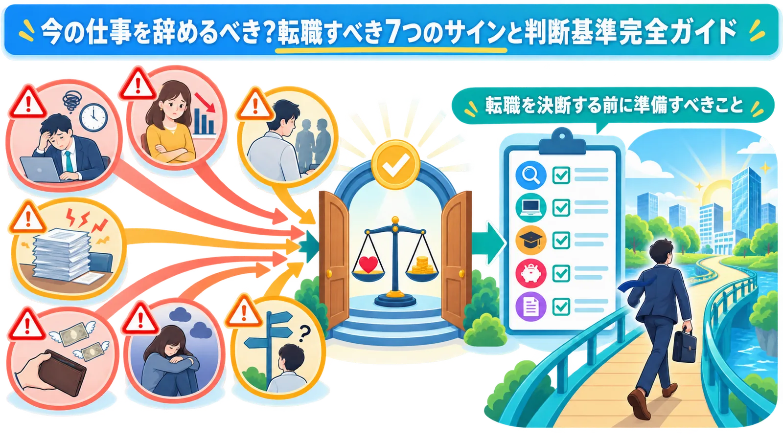 転職を決断する前に準備すべきこと